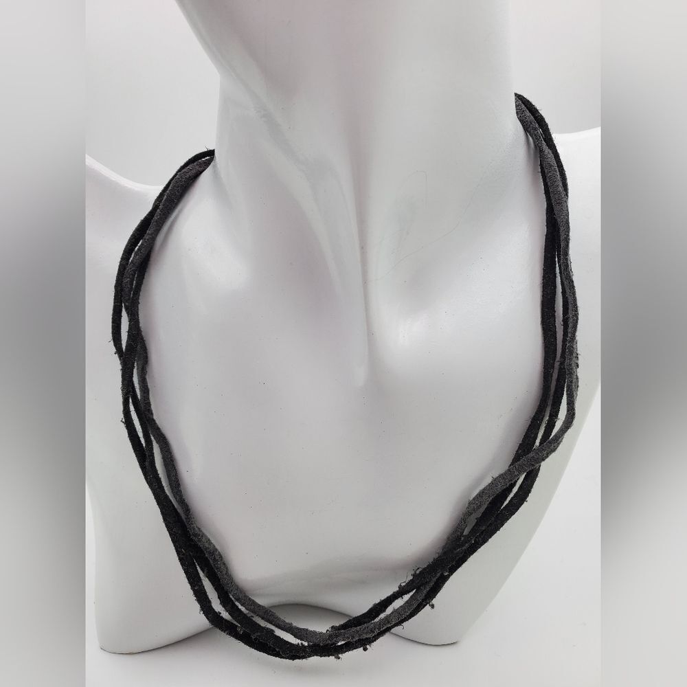 Rustic leather necklace N0535